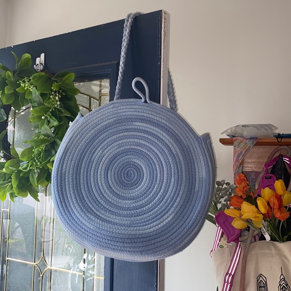 Universal Thread Handbags - Blue circle rope bag